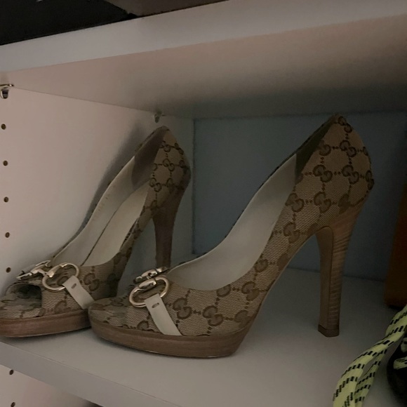 🤎🇮🇹Vintage Gucci Beige & Ebony original GG Size 10 - Picture 5 of 13